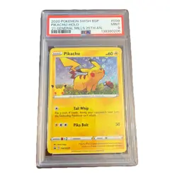 Pikachu (General Mills Promo) Holo Pokemon Sword & Shield Black Star PSA 9 #39 - Image 1