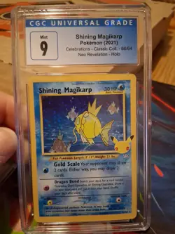 Shining Magikarp 2021 Pokemon Celebrations - Classic Coll. CGC 9 #66 MINT 9 - Image 1