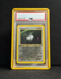 Pokemon 2001 First Edition Neo Discovery Magnemite 1st Edition PSA 10 - Image 1