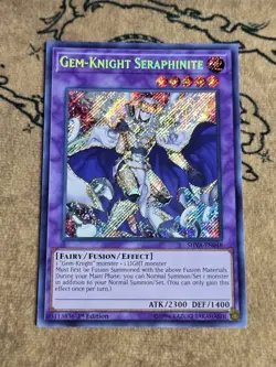Yugioh Gem-Knight Seraphinite SHVA-EN048 1st Edition Secret Rare NM - Image 1