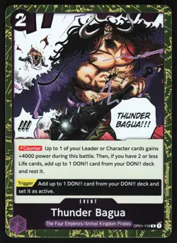 Thunder Bagua OP01-119 One Piece TCG Foil R NM - Image 1