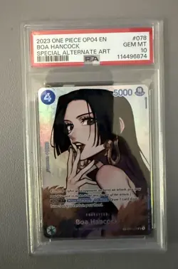 Boa Hancock SP One Piece English, OP01-078 Kingdoms of Intrigue OP04 - PSA 10 - Image 1