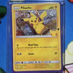Pikachu 25/25 Holo Celebrations 25th Anniversary McDonald's Pokemon Card NM - Image 1