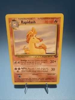 Rapidash 44/64 Base Set Series Jungle UNCOMMON Stage 1 POKEMON CARD 1999 - - Image 1