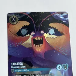 Disney Lorcana Tamatoa Happy as a Clam Enchanted Card 219/204 Archazia's Island - Image 3