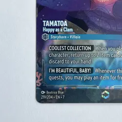 Disney Lorcana Tamatoa Happy as a Clam Enchanted Card 219/204 Archazia's Island - Image 4