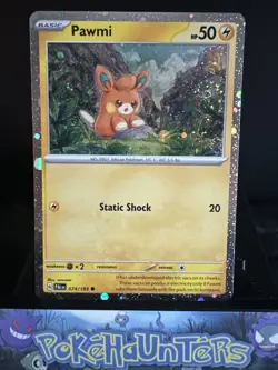 Pokemon Card Pawmi 074/193 Paldea Evolved Holo Rare NM - Image 1