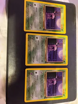 Grimer 48/62 1st Edition Common Fossil Set Pokemon TCG Card WOTC 1999 Vintage - Image 1