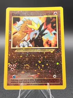 Pokemon WoTC Promo 34/53 Entei Pokemon Card SWIRL - Image 1