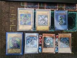 Yugioh vintage cards lot - 7 cards RARE Dark Magician Red-Eyes NM Singles - Image 1