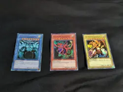 YuGiOh EGYPTIAN GODS CARDS OBELISK SLIFER RA Legendary 25th Anniversary LC01 - Image 1