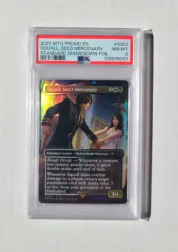 MTG Squall, SeeD Mercenary FOIL PSA 8 NM-MT Final Fantasy Showdown Promo 0002 - Image 3