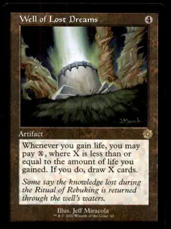 Well of Lost Dreams LP Light Play Brother's War Retro MTG [11732] - Image 1