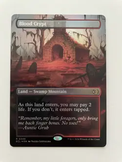 MTG Blood Crypt BORDERLESS FOIL 0349 ECL - Image 1
