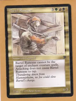 Magic the Gathering: Legends - Bartel Runeaxe (Reduced) - Image 1
