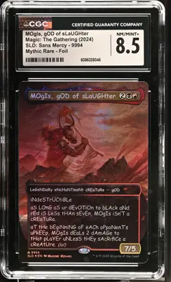 MOGIS, GOD OF SLAUGHTER Secret Lair Foil Mythic Sans Mercy CGC 8.5 MTG - Image 1
