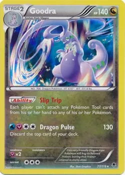 Goodra 77/119 XY Phantom Forces HOLO RARE PERFECT MINT! Pokemon - Image 1