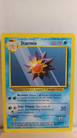 Starmie [MP] - Pokemon TCG Base Set Unlimited 64/102 [Common] - Image 1