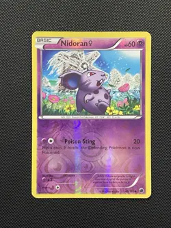Nidoran F 40/116 Reverse Holo Plasma Freeze Pokemon TCG LP - Image 1