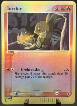 Torchic 77/97 EX Dragon Reverse Holo Rare 2003 Vintage Pokemon TCG NM - Image 1