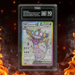 Pokemon Prismatic Evolution ESPEON EX Black Star Promo TAG 10 #175 - Image 1