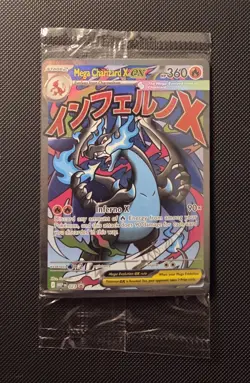 Pokemon TCG Mega Charizard X EX 23 Black Star Promo Mega Evolutions Promo Sealed - Image 1