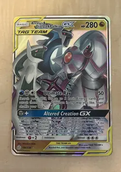 Pokemon Arceus & Dialga & Palkia GX 156/236 Sm-Cosmic Eclipse Holo - Image 1
