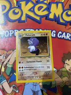 Pokemon TCG Poliwrath Neo Discovery 28/75 Regular Unlimited Rare - Image 1