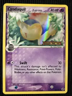 Pokemon TCG Cyndaquil 45/101 EX Dragon Frontiers Reverse Holo Stamped LP - Image 1