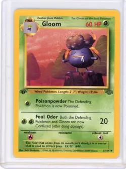 Gloom 1st Edition Jungle Uncommon 37/64 1999 Pokemon - Image 1