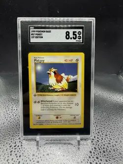 Pokemon Pidgey 057/102 Base Set (Shadowless) 1st Edition SGC 8.5 - Image 1
