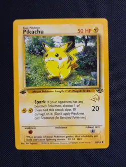 Pokemon TCG Pikachu Wizards of the Coast Stamped Promo Pokemon Promos 60 Regular - Image 1