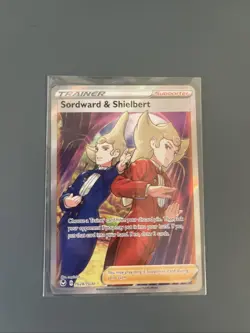 Pokemon TCG Sordward & Shielbert SWSH12: Silver Tempest Trainer Gallery NM - Image 1