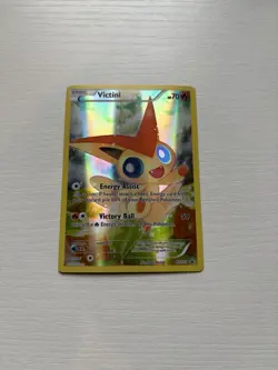 Pokemon 2016 Pokemon Black Star XY Promo Victini XY117 NM Rare Full Art TCG - Image 1