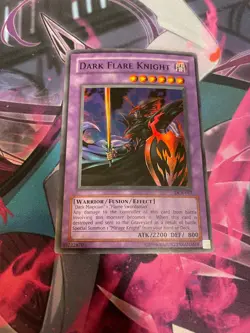 YUGIOH - DARK FLARE KNIGHT - SUPER RARE - DCR - UNLIMITED - MP - Image 1