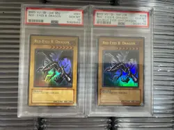 Yugioh Red Eyes Black Dragon Lob-070 SDJ-001 GEM PSA 10 - Image 1