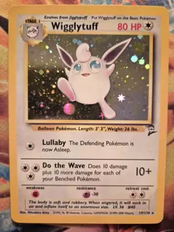 Wigglytuff Holo Rare Pokemon Card, Base Set 2, 19/130 - Image 1