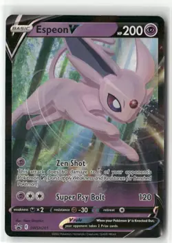 Pokemon Espeon V - Promo SWSH: Sword & Shield Promo Cards SWSH201 NM Not PSA - Image 1