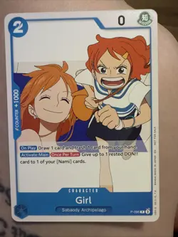 Nami Girl P-096 One Piece Prerelease Participation Fan Letter Promo English Card - Image 1
