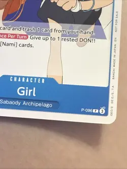 Nami Girl P-096 One Piece Prerelease Participation Fan Letter Promo English Card - Image 4