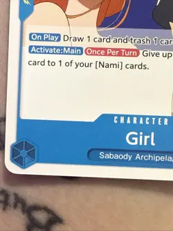 Nami Girl P-096 One Piece Prerelease Participation Fan Letter Promo English Card - Image 5