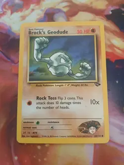 Brock's Geodude Gym Challenge 68/132 Unlimited Edition Regular Card - Image 1