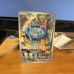 Pokemon Squirtle Illustration Rare Full Art Holo Card Sv07: Stellar Crown - Image 1