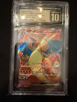 CGC 10 PRISTINE Charizard ex SR 185/165 sv2a 151 Japanese Pokemon Card - Image 3
