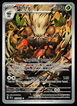 Shiftry 163/162 Holo Illustration Rare Temporal Forces Pokemon Card - Image 1