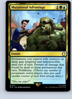 MAGIC TG: Universes Beyond: Fallout #111 Mutational Advantage Rare .M2A - Image 1