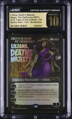 LILIANA, DEATH'S MAJESTY Secret Lair Foil Tales of Undead CGC Pristine 10 MTG - Image 1