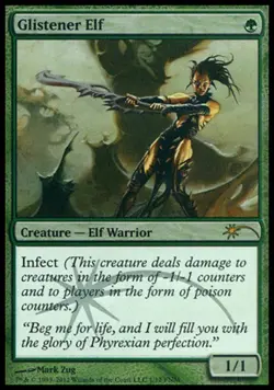 Glistener Elf - Foil FNM 2012 Magic mtg Heavy Play, English FNM Promos x1 - Image 1