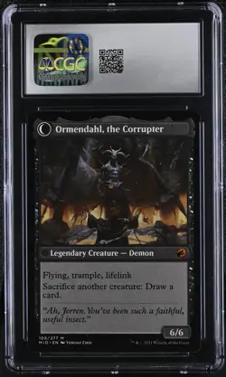 JERREN, CORRUPTED BISHOP Innistrad: Midnight Hunt Mythic CGC 9 MTG [Nostalgium] - Image 2