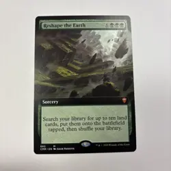 Reshape the Earth Borderless MTG NM Commander Legends English 683 Get 10 Lands! - Image 1